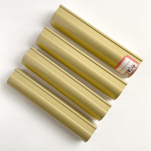 Golden sandblasting anodize